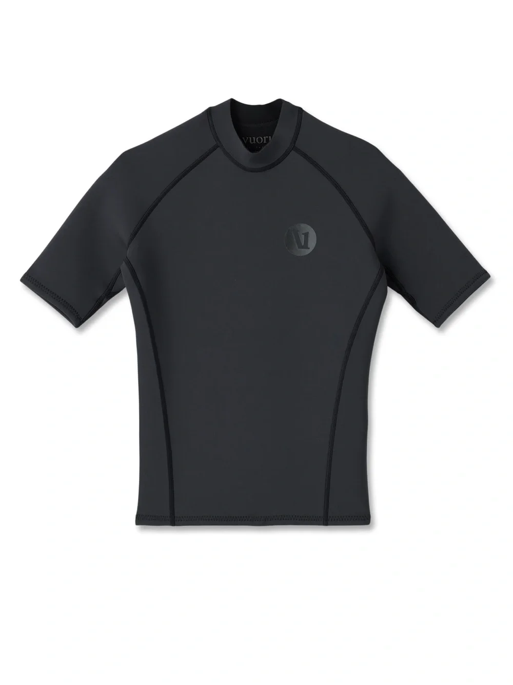 Vuori Men's Black Short Sleeve Yulex Wetsuit Top